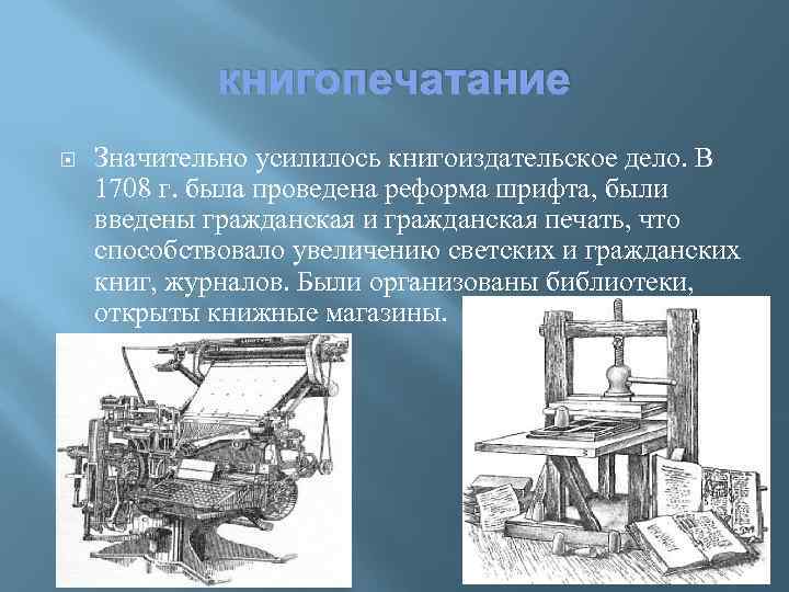 Презентация книгопечатание в россии