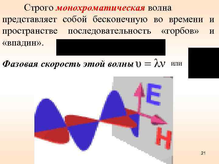 Пространство последовательностей. Монохроматическая электромагнитная волна. Монохроматическая волна. Какие волны называются монохроматическими. Плоская монохроматическая электромагнитная волна.