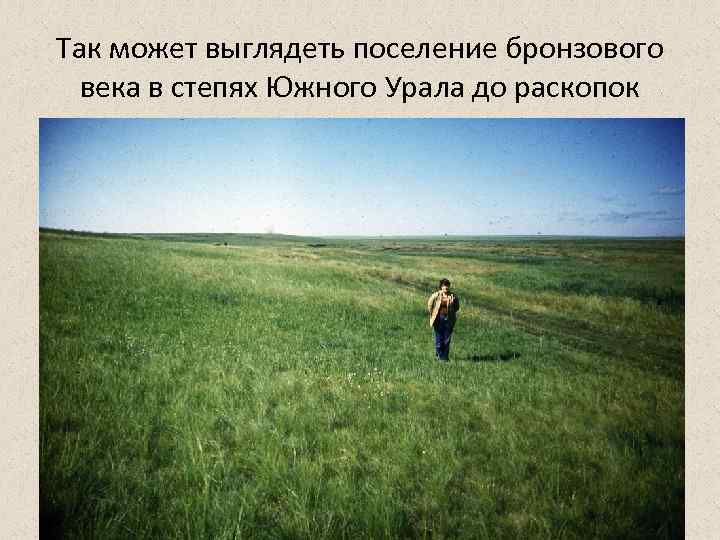 Так может выглядеть поселение бронзового века в степях Южного Урала до раскопок 
