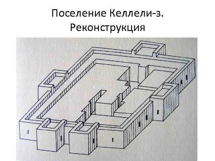 Поселение Келлели-з. Реконструкция 