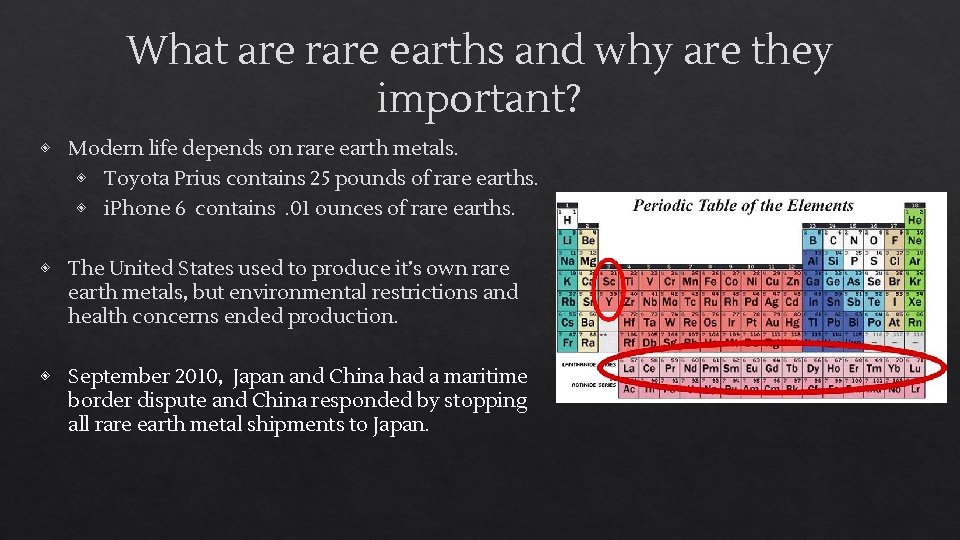 What are rare earths and why are they important? ◈ Modern life depends on