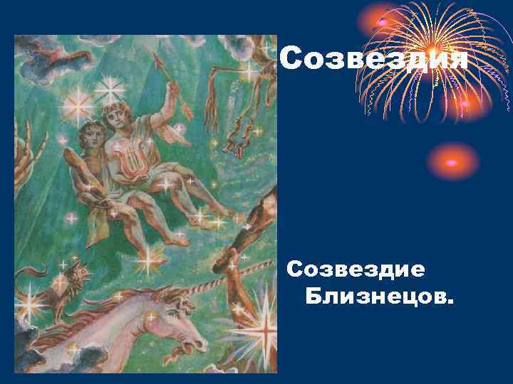 Созвездия Созвездие Близнецов. 