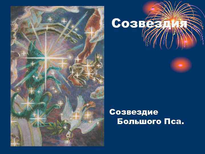 Созвездия Созвездие Большого Пса. 