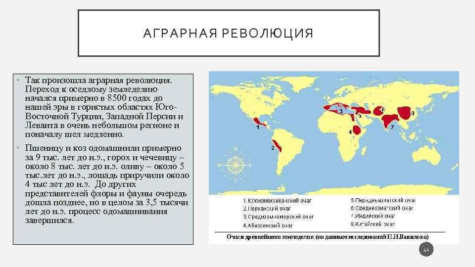 АГРАРНАЯ РЕВОЛЮЦИЯ • Так произошла аграрная революция. Переход к оседлому земледелию начался примерно в