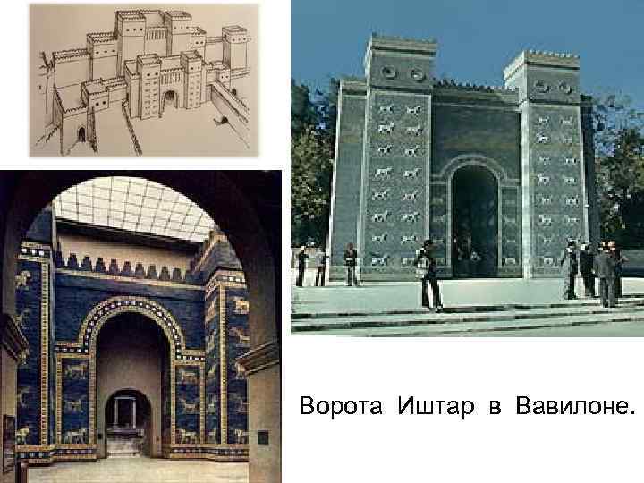 Ворота Иштар в Вавилоне. 