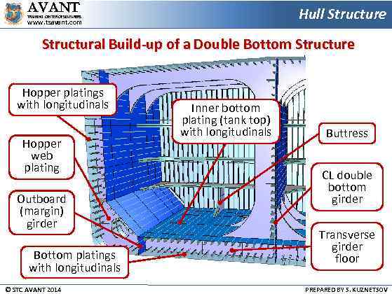 AVANT Hull Structure TRAINING CENTER OF SEAFARERS www. tsavant. com Structural Build-up of a