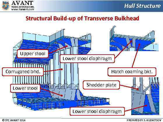 AVANT Hull Structure TRAINING CENTER OF SEAFARERS www. tsavant. com Structural Build-up of Transverse