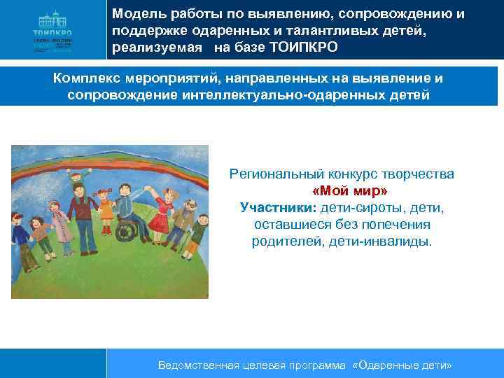 Модель работы по выявлению, сопровождению и поддержке одаренных и талантливых детей, реализуемая на базе