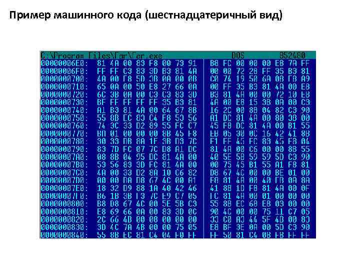 Системы машинного кода. Машинный язык программирования. Язык программирования машинный язык. Машинные языки программирования примеры. Пример программы на машинном коде.