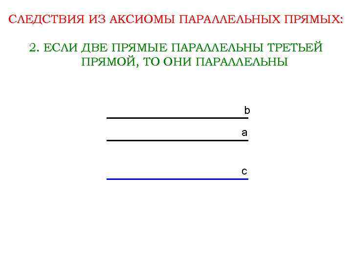 Две прямые параллельны третьей прямой параллельны рисунок