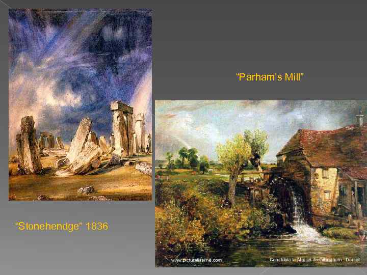 “Parham’s Mill” “Stonehendge” 1836 