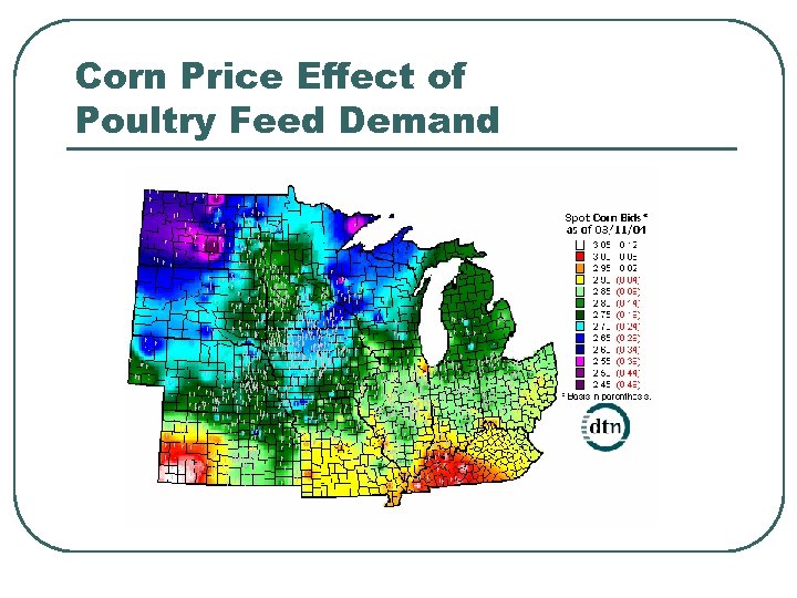 Corn Price Effect of Poultry Feed Demand 