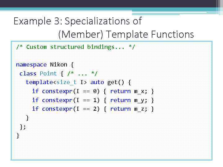 17 Part I The Core Language