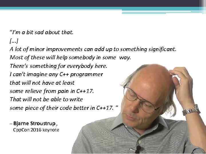 “I'm a bit sad about that. [. . . ] A lot of minor