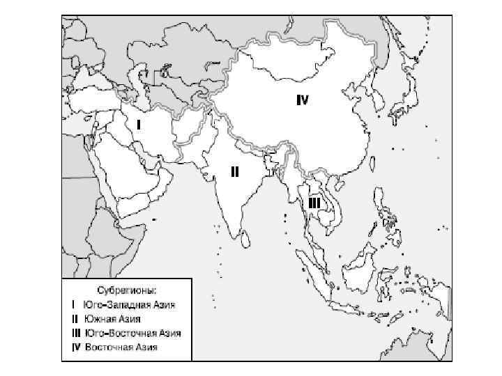 Зарубежная азия политическая карта страны и столицы
