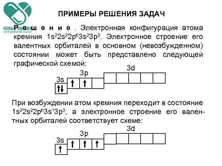 Схема электронного строения p