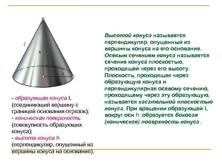 Конус образован