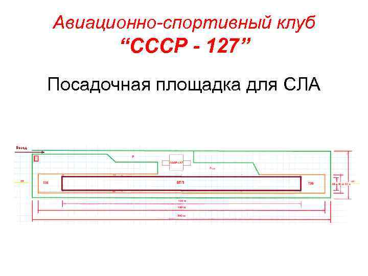 Авиационно-спортивный клуб “СССР - 127” Посадочная площадка для СЛА 