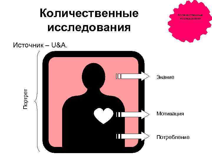 Количественные исследования Источник – U&A. Портрет Знание Мотивация Потребление 