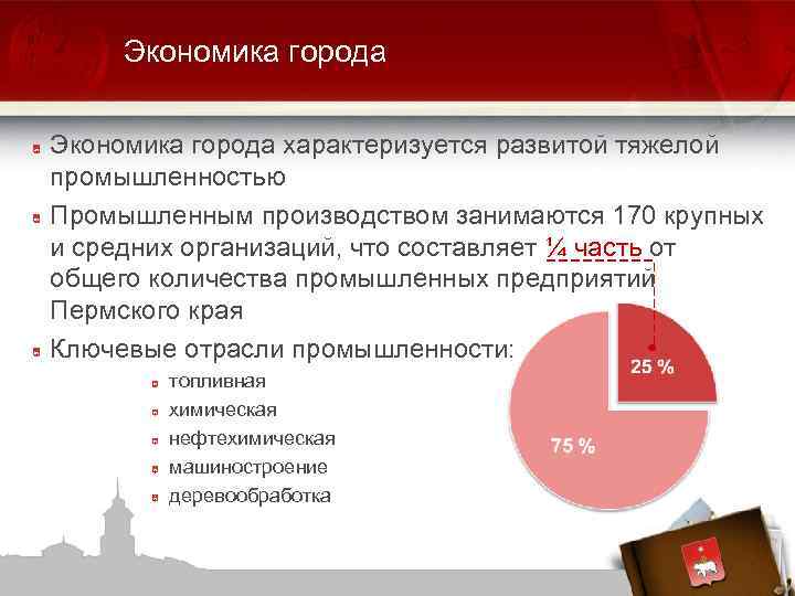 Экономика города характеризуется развитой тяжелой промышленностью Промышленным производством занимаются 170 крупных и средних организаций,