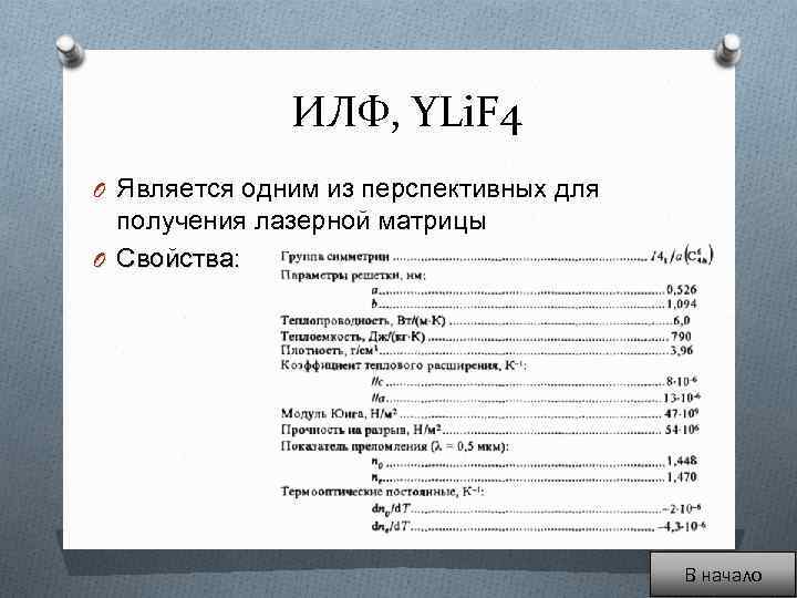 ИЛФ, YLi. F 4 O Является одним из перспективных для получения лазерной матрицы O