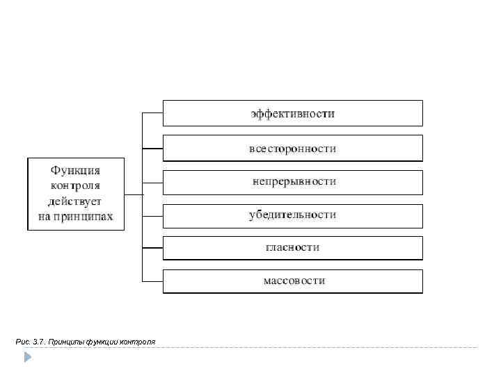 Рис. 3. 7. Принципы функции контроля 