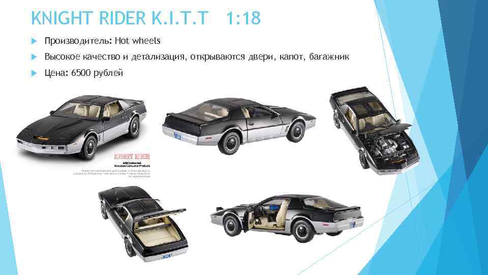 KNIGHT RIDER K. I. T. T 1: 18 Производитель: Hot wheels Высокое качество и