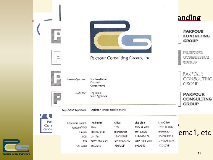 Branding Don’t do it yourself, hire a professional! Will save you time and will