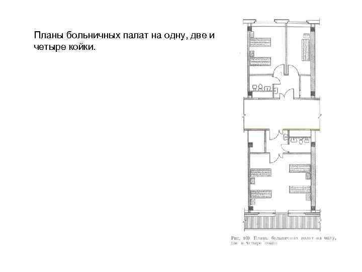 План палаты на 2 койки