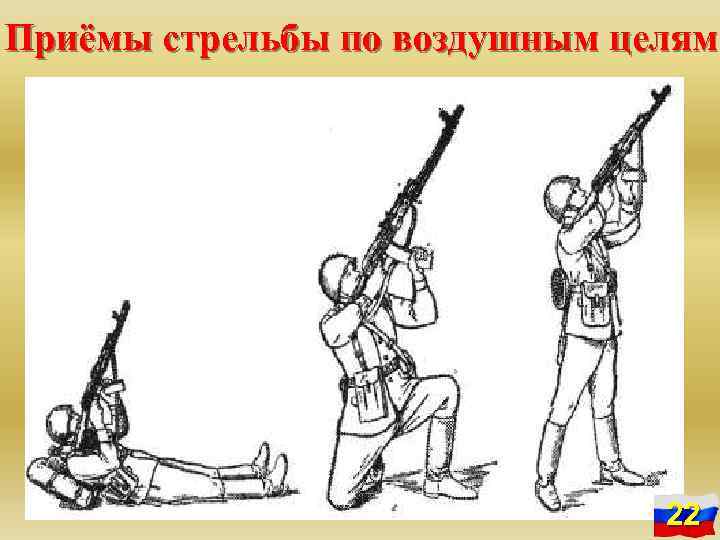 Приёмы стрельбы по воздушным целям 22 