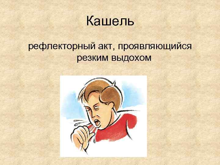 Схема кашлевого рефлекса