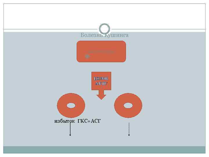 Болезнь Кушинга аденогипофиз ПОМК АКТГ избыток ГКС+АСГ 