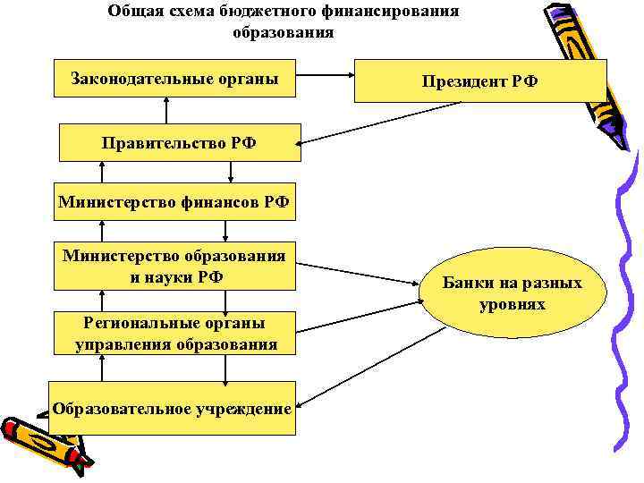 Цепочка финансирования государственного учреждения блок схема