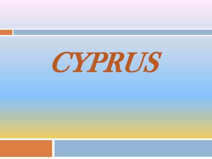 CYPRUS 