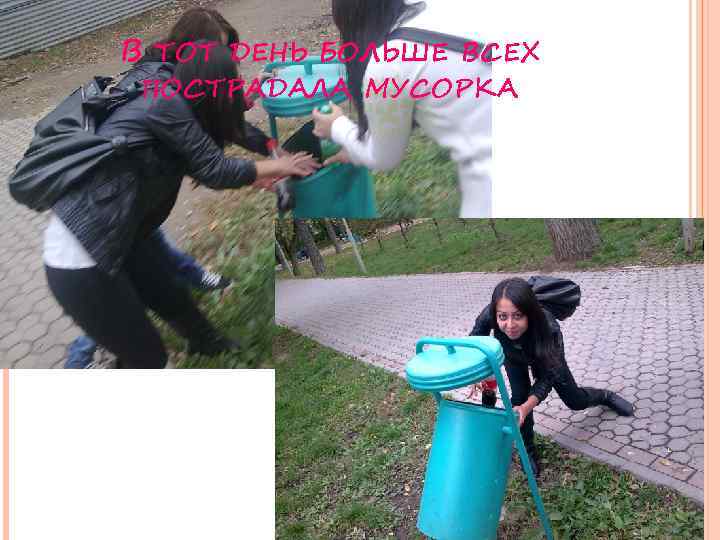 В ТОТ ДЕНЬ БОЛЬШЕ ВСЕХ ПОСТРАДАЛА МУСОРКА 