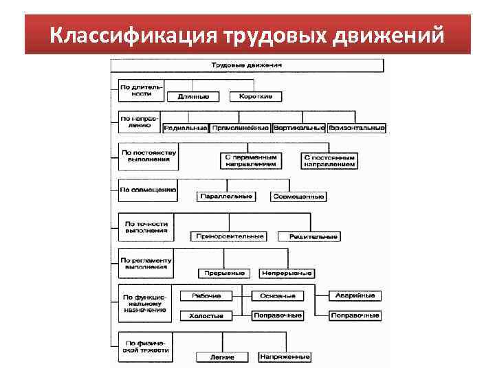 Классификация трудовых движений 