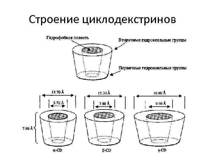 Строение циклодекстринов 