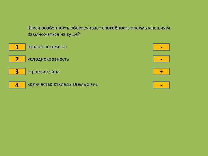 Тест по теме пресмыкающиеся 8 класс. Приобретение рептилиями возможности размножаться на суше. Какая особенность способствует пресмыкающихся размножаться на суше. Тест по теме присмыкающие. Установите почему пресмыкающиеся могут размножаться на суше.