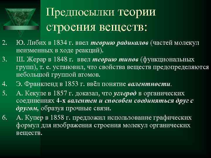 Предпосылки теории бутлерова