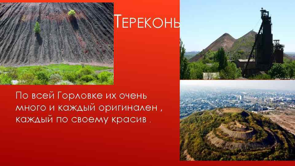 ТЕРЕКОНЫ По всей Горловке их очень много и каждый оригинален , каждый по своему