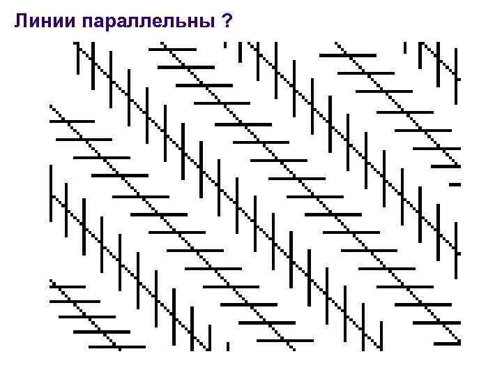 Линии параллельны ? 