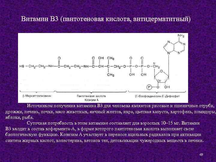 Пантотеновая кислота картинки