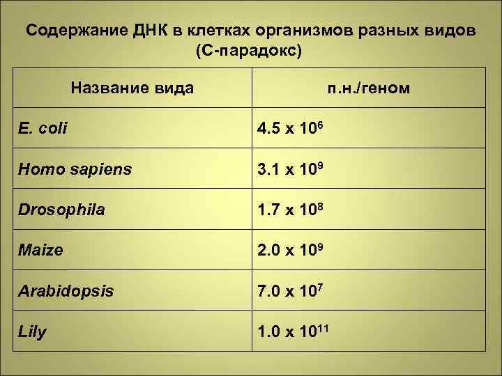 Содержит днк. Содержание в клетке ДНК. Процентное содержание ДНК В клетке. Длина ДНК У разных организмов. Содержание ДНК В разных клетках.