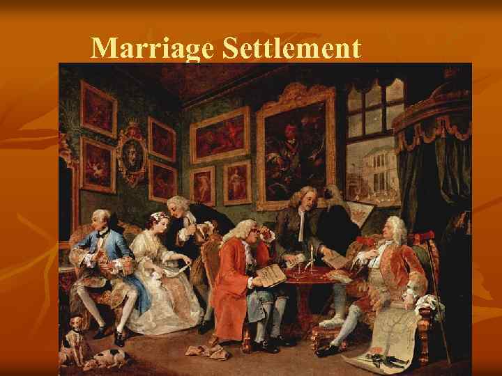 Marriage Settlement 