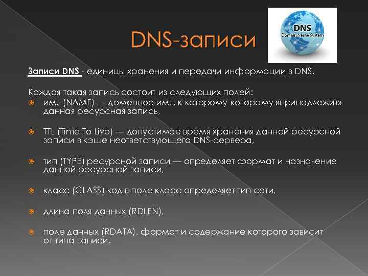 Dns записи