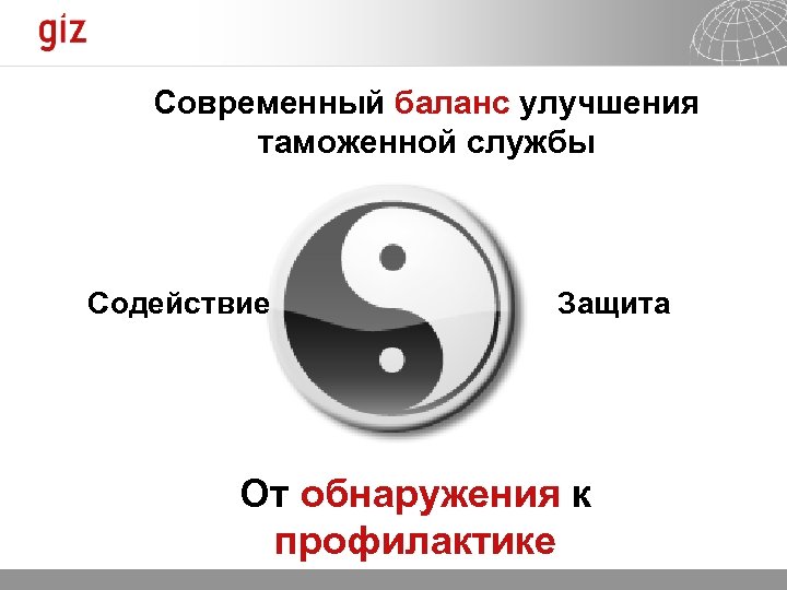 Современный баланс улучшения таможенной службы Содействие Защита От обнаружения к профилактике Seite 