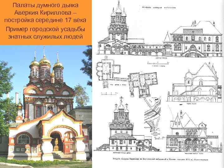 Архитектура в 17 веке в россии схема