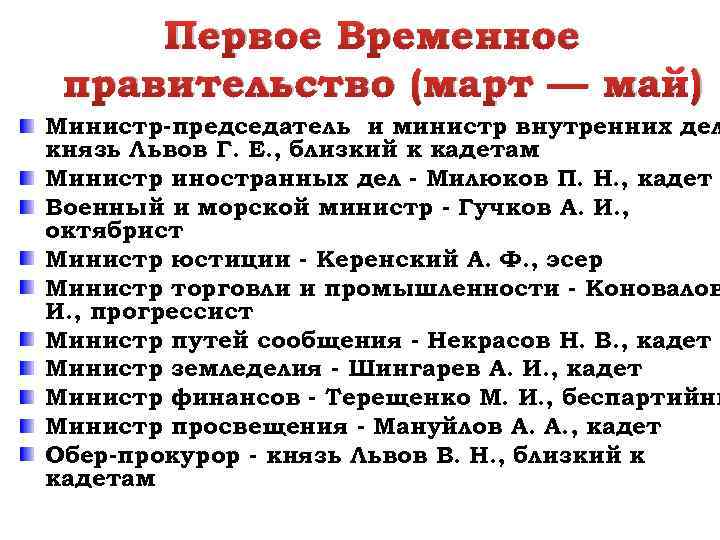 Субъективные причины февральской революции