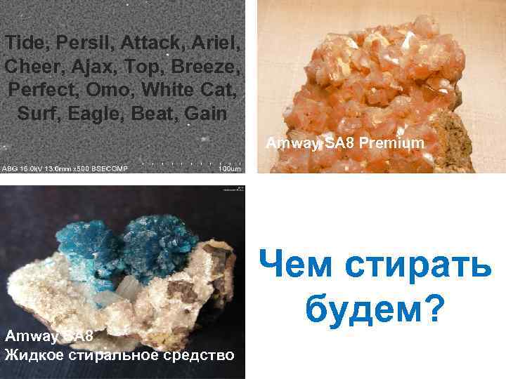 Tide, Persil, Attack, Ariel, Cheer, Ajax, Top, Breeze, Perfect, Omo, White Cat, Surf, Eagle,