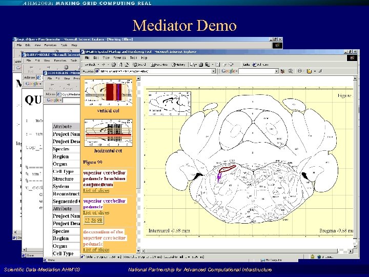 Mediator Demo Scientific Data-Mediation AHM'03 National Partnership for Advanced Computational Infrastructure 44 